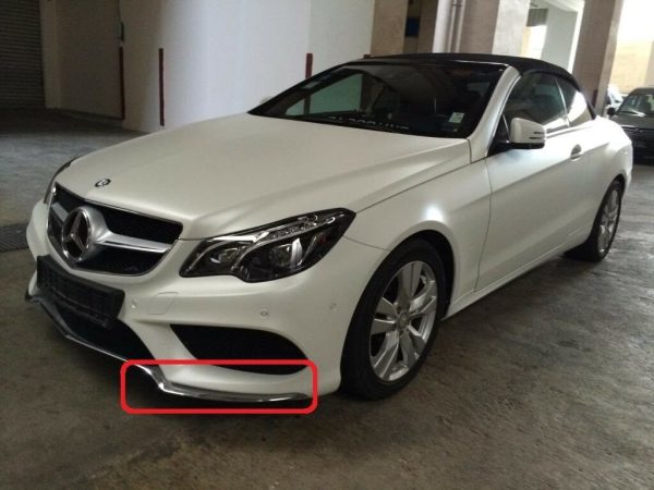 NEW GENUINE MERCEDES BENZ MB E CLASS W207 AMG FRONT BUMPER CHROME MOLDING LEFT A2078850774 - Image 2