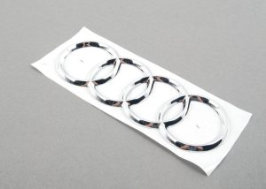 NEW GENUINE AUDI RS5 S5 REAR CHROME RINGS EMBLEM 8T0853742B2ZZ