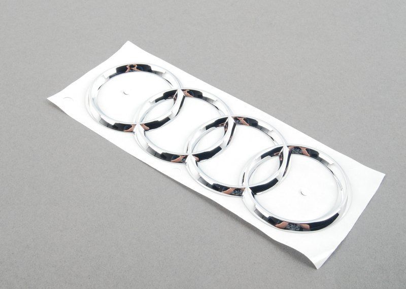 NEW GENUINE AUDI RS5 S5 REAR CHROME RINGS EMBLEM 8T0853742B2ZZ