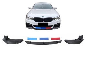 Front Bumper Spoiler suitable for BMW 5 Series G30 G31 Limousine Touring (2017-up) M5 Design Piano Black