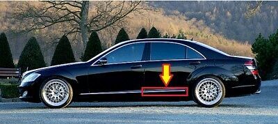 NEW GENUINE MERCEDES MB S CLASS W221 REAR DOOR CHROME MOULDING TRIM LEFT N/S A2216904580 - Image 2