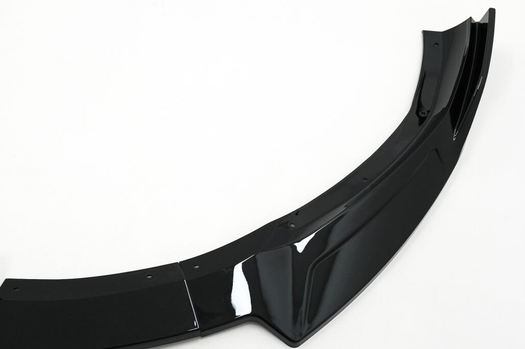 Front Bumper Add-On Spoiler Lip suitable for Audi A4 B9 Second Facelift S-Line (2020-up) Piano Black - Image 6