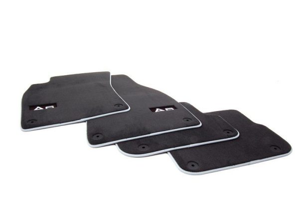NEW GENUINE AUDI A6 09-11 FRONT & REAR PREMIUM BLACK TEXTILE FLOOR MATS LHD 4F1061270PAMNO - Image 7