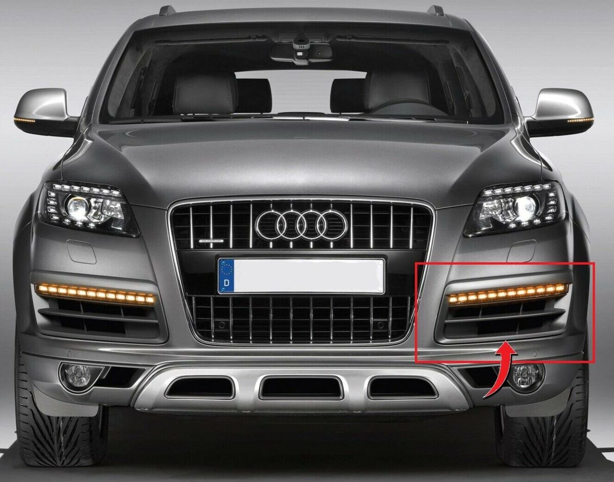 NEW GENUINE AUDI Q7 4L FRONT BUMPER LOWER GRILLE LEFT N/S 4L0071067B1QP - Image 2