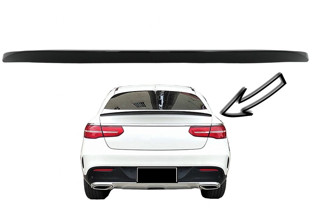 Trunk Boot Spoiler suitable for Mercedes GLE Coupe C292 (2015-2019) Piano Black