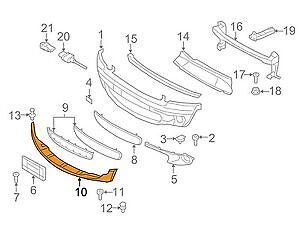 MINI NEW GENUINE R55 S R56 S R57 S FRONT BUMPER LOWER VALANCE SPOILER BLACK 51112756497 - Image 3