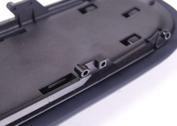 NEW GENUINE MINI COOPER R52 CENTER CONSOLE ARMREST PAD DARK BLUE LEATHER 51166954290 - Image 4