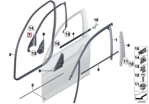 BMW GENUINE NEW 1 F20 FRONT DOOR SPEAKER HARMAN KARDON TWEETER COVER PAIR SET - Image 2