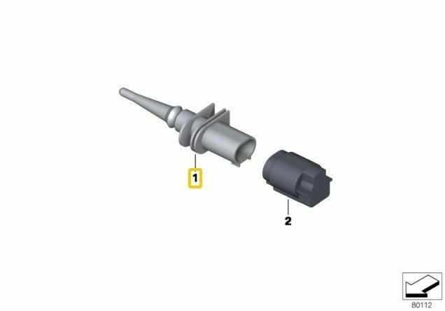 BMW NEW GENUINE ALL BMW MODELS 1999-2016 OUTDOOR TEMPERATURE SENSOR 65816936953 - Image 2