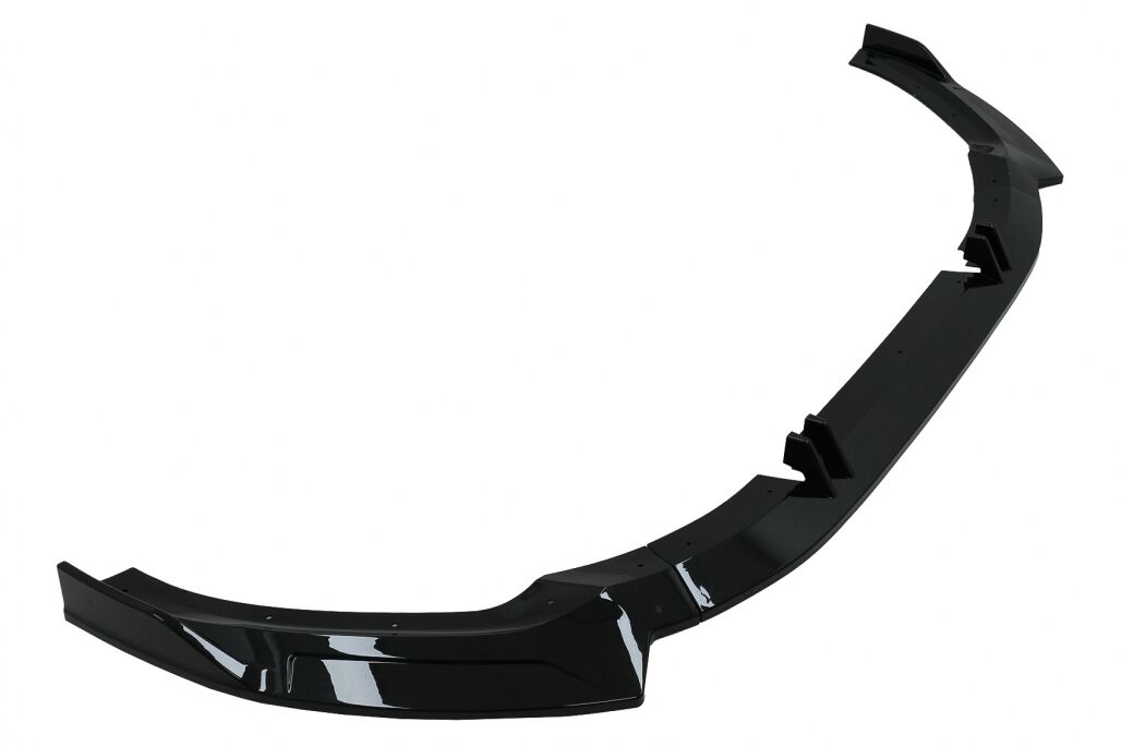 Front Bumper Add-On Spoiler Lip suitable for Audi A5 F5 Facelift S-Line (2020-up) Piano Black - Image 4