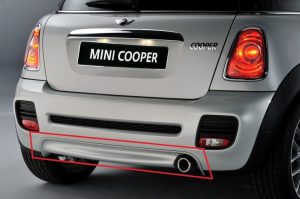 MINI NEW GENUINE R56 R57 R58 R59 LOWER BUMPER JCW SPOILER REAR PRIMED 51120404116