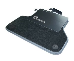 NEW GENUINE AUDI A4 A5 2016- REAR PREMIUM BLACK TEXTILE FLOOR MATS 8W0061276MNO