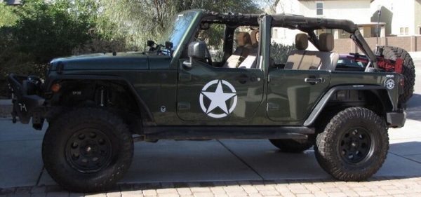 Sticker Star Universal suitable for Jeep Wrangler JK Truck or Other Cars White - Image 7