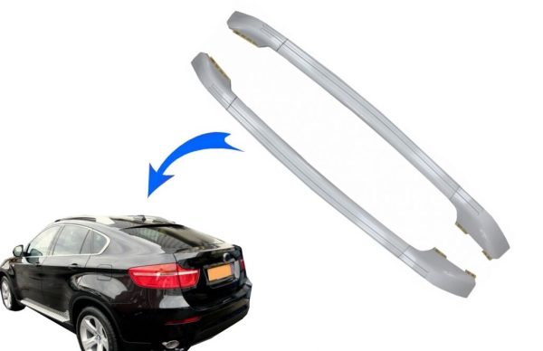 Roof Rails suitable for BMW X6 E71 E72 (2008-2015) Silver - Image 11