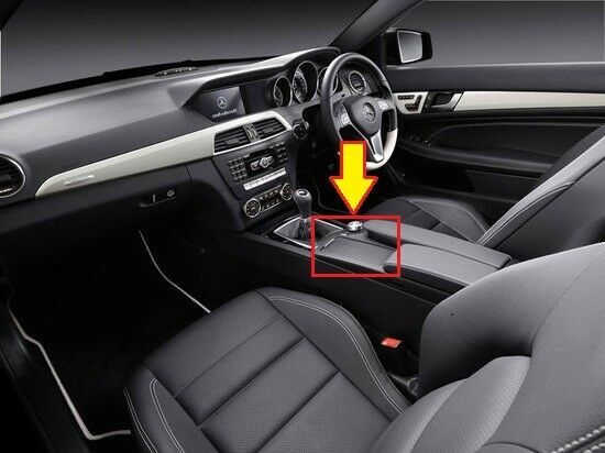 NEW GENUINE MERCEDES BENZ MB C CLASS W204 BLACK CENTER CONSOLE COVER RHD A20468002079H44 - Image 2