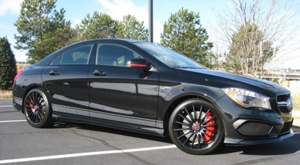 Set Sticker Side Decals and Upper Bonnet Roof Tailgate Dark Grey suitable for Mercedes CLA W117 C117 X117 (2013-2016) W176 (2012-2018) 45 Design Edition 1 - Image 12