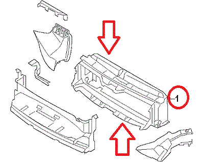 BMW NEW GENUINE 2 SERIES F22 F23 F87 M2 AIR DUCT RADIATOR SUPPORT 51747290605 - Image 2
