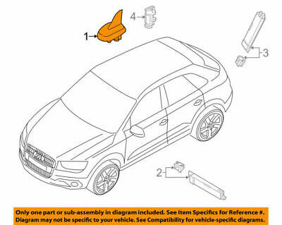 NEW GENUINE AUDI A6 15-18 Q3 15-18 TT 15- ROOF AERIAL ANTENNA PRIMED 4G0035503ADGRU - Image 2
