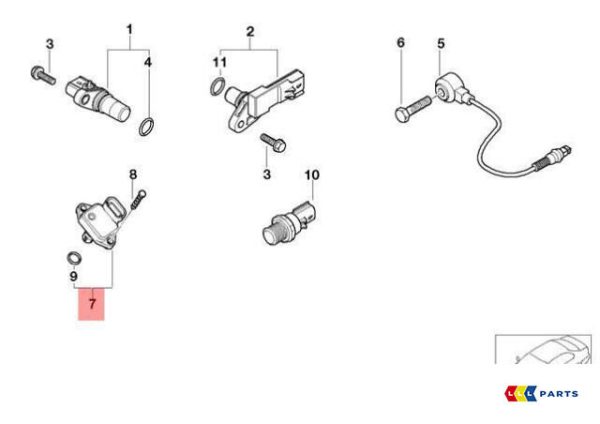 NEW GENUINE MINI R52 R53 INTAKE MANIFOLD PRESSURE SENSOR 12140872679 - Image 5
