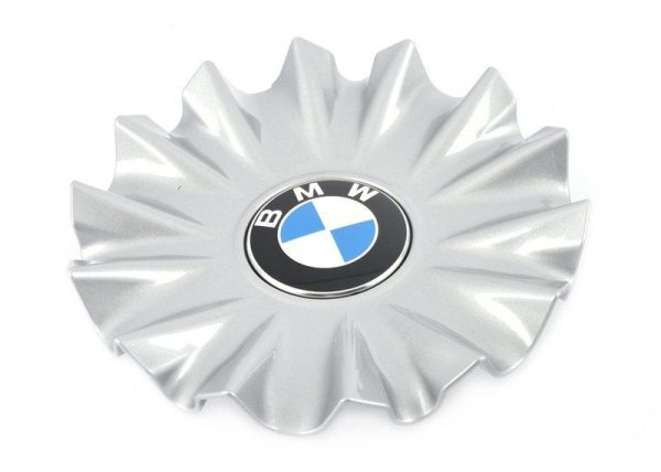 4X GENUINE NEW BMW WHEEL SILVER HUB CAP V-SPOKE STYLE 620 - 36136868053 - Image 2