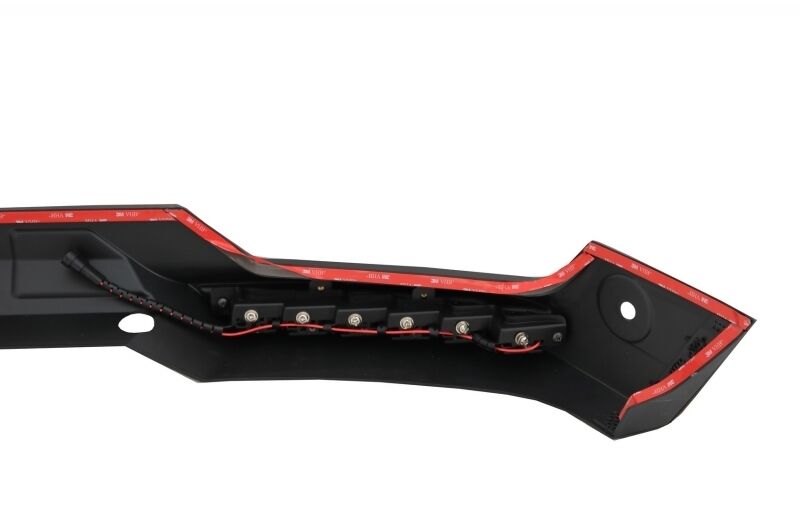 Front Bumper Spoiler LED DRL Extension and Upper Spoiler Lip suitable for Mercedes G-Class W463 (1989-2017) Black - Image 7