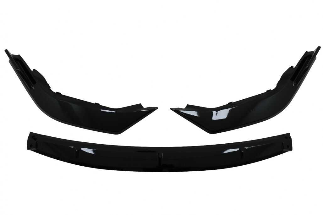Front Bumper Spoiler Lip suitable for Toyota Corolla XII (2019-Up) Piano Black - Image 8