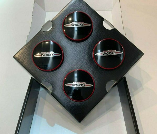 NEW GENUINE MINI F54 F55 F56 F57 F60 FLOATING JCW 56MM WHEEL CENTER CAP SET 36122469710 - Image 3