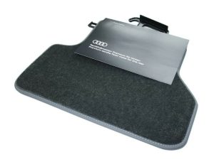NEW GENUINE AUDI A4 S4 A5 2016- REAR PREMIUM BLACK TEXTILE FLOOR MATS 8W0061276AMNO