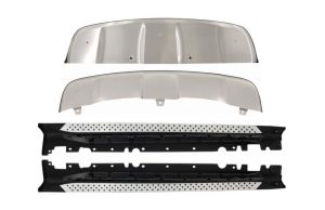 Skid Plates Off Road with Running Boards Side Steps suitable for BMW X6 E71 (2008-2014) Stainless Steel