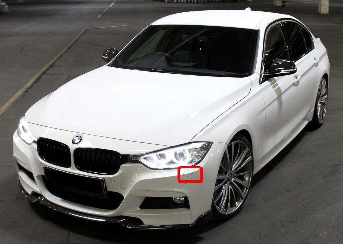 BMW NEW GENUINE 3 F30 F31 FRONT M SPORT BUMPER N/S LEFT WASHER COVER 51118067969 - Image 2
