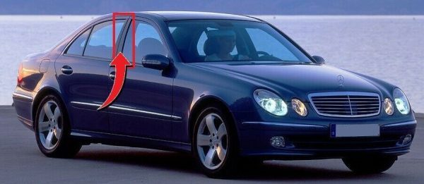 NEW GENUINE MERCEDES E320 W211 FRONT WINDOW FRAME TRIM COVER SILL MOULDING O/S A2116901287 - Image 2