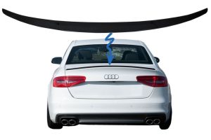 Trunk Spoiler suitable for Audi A4 B8 Sedan (2008-2015) Piano Black