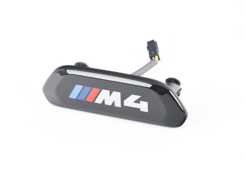 NEW GENUINE BMW 4 F82 F83 M4 FRONT SEAT ILLUMINATED TRIM BADGE EMBLEM 1 PCS - Image 5