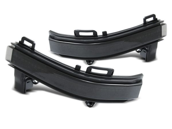 Black Smoked LED SEQ mirror side markers repeaters For MAN TGE MK1 2017+