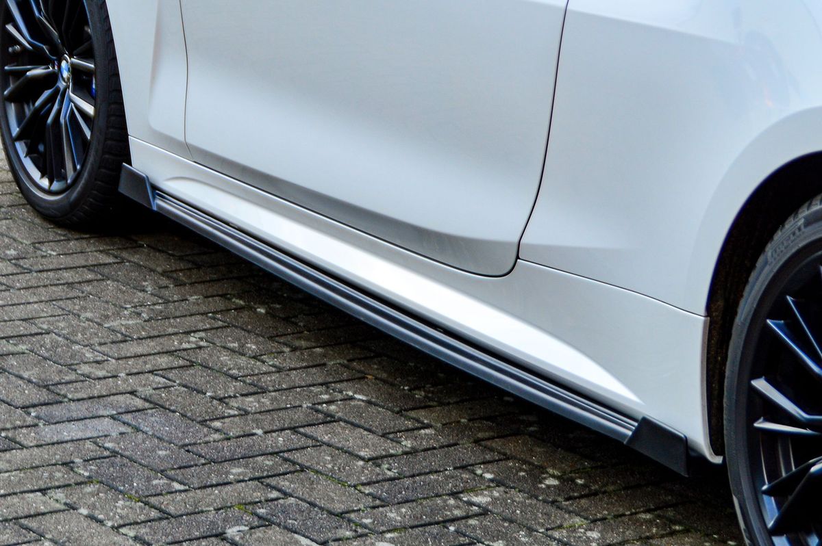 Performance Side skirts addons / Blades / diffusers / sill covers with Wing For BMW M-Sport G22 G23 M440i+M440d 20-24 - Image 2