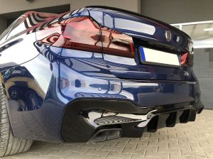M Sport Rear Bumper Diffuser For BMW G30 2017-2025
