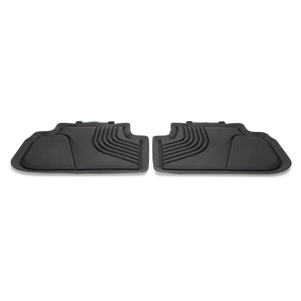 NEW GENUINE BMW 1 SER F40 2 SER F44 REAR ALL WEATHER RUBBER FLOOR MATS BLACK 51472469123
