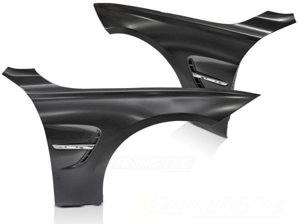 FENDERS SPORT STYLE WITH SIDE VENT CHROME fits F30 F31 11-18