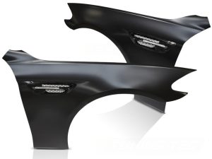 FENDERS SPORT STYLE WITH SIDE VENT BLACK fits BMW F10 F11 10-16