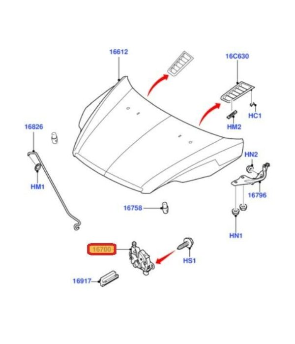NEW GENUINE FORD FOCUS C-MAX KUGA FRONT BONNET HOOD LATCH CATCH LOCK 4895286 - Image 2