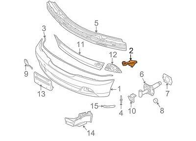BMW NEW GENUINE E46 3 SERIES COUPE CONVERTIBLE FRONT BUMPER GUIDE LEFT 51117065475 - Image 2