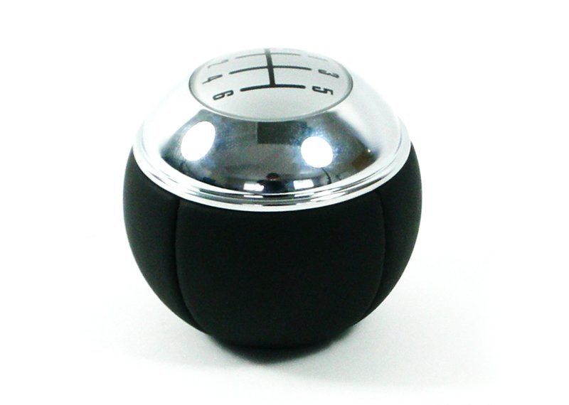 NEW GENUINE MINI R50 R52 R53 MANUAL 6 GEAR LEATHER CROME SHIFT KNOB 25117540842 - Image 2