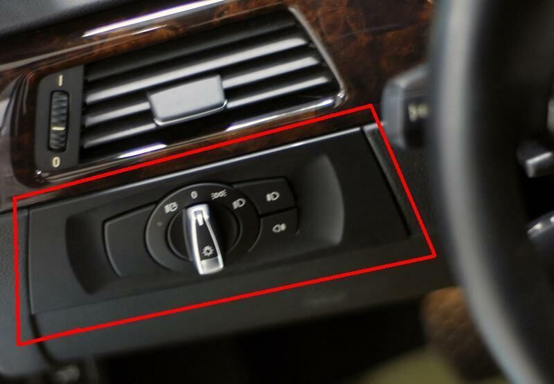 BMW NEW GENUINE 3 E90 E91 E92 E93 DASH HEADLIGHT SWITCH BLACK TRIM LHD 61316938702 - Image 2