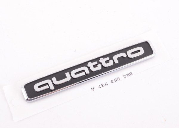 NEW GENUINE AUDI Q3 Q5 R8 FRONT BUMPER GRILL BLACK QUATTRO EMBLEM 8R0853737A2ZZ - Image 4