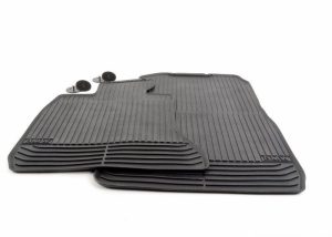 BMW NEW GENUINE 7 SERIES F01 F02 FRONT ALL WEATHER BLACK RUBBER FLOOR MATS LHD