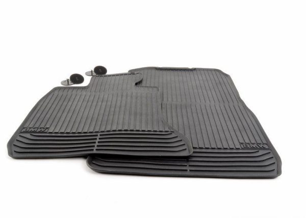 BMW NEW GENUINE 7 SERIES F01 F02 FRONT ALL WEATHER BLACK RUBBER FLOOR MATS LHD