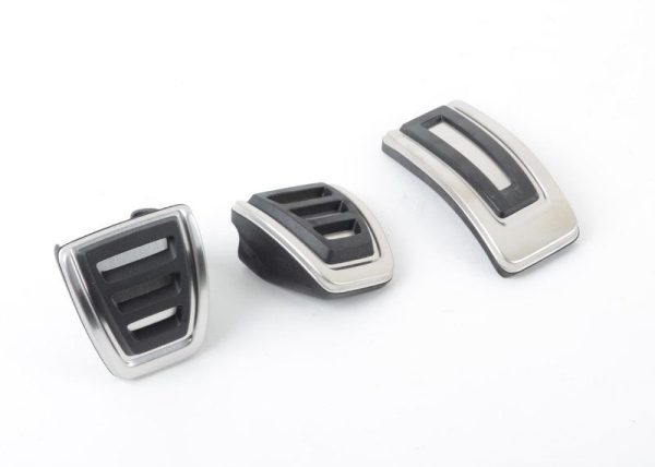 NEW GENUINE VW GOLF 13-17 STAINLESS STEEL PEDAL COVERS SET MANUAL LHD 5G1064200