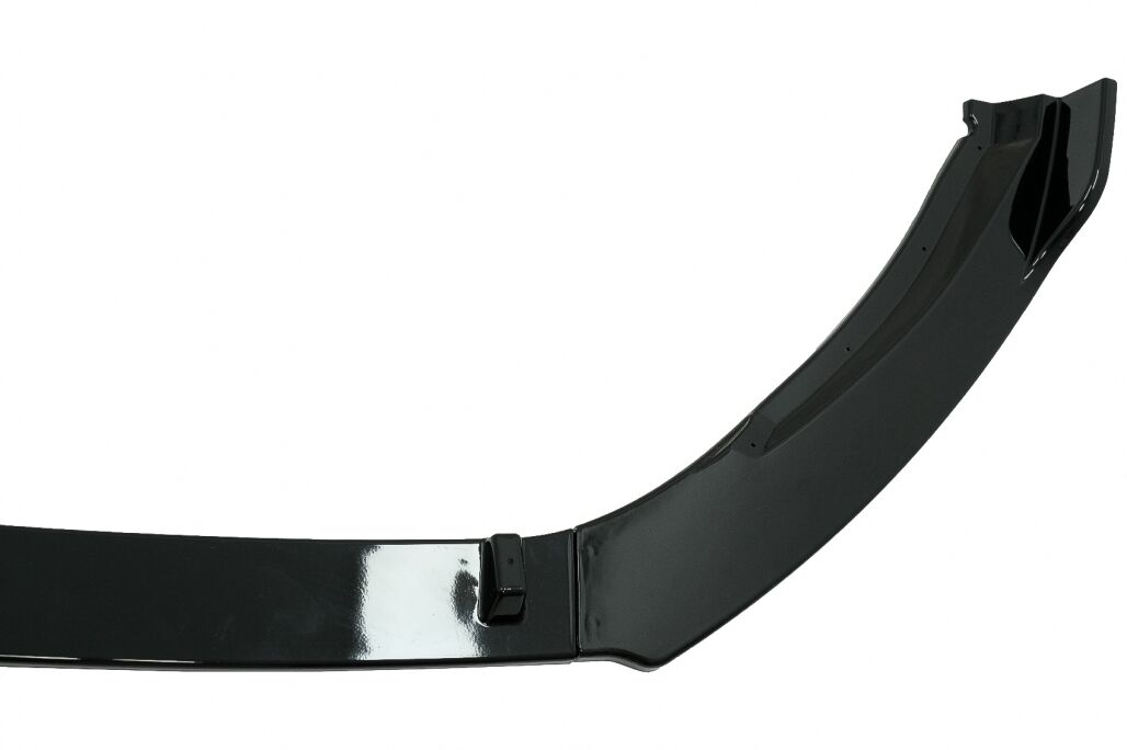 Front Bumper Add-On Spoiler Lip Extension suitable for Skoda Octavia III 5E Sedan Estate (2013-2016) Piano Black - Image 3