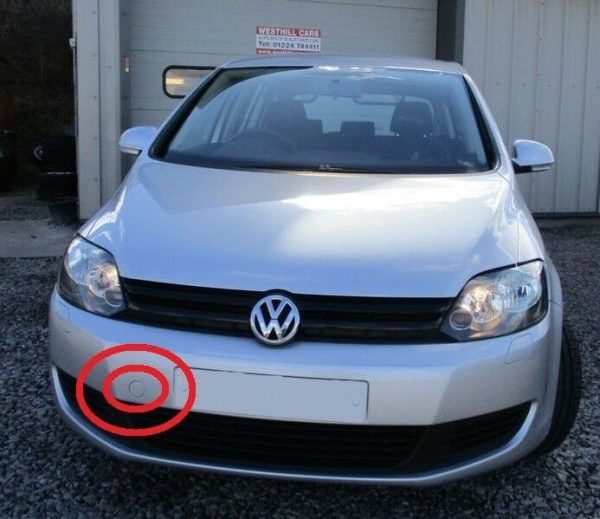 NEW GENUINE VW GOLF PLUS 09-14 FRONT BUMPER TOW HOOK COVER CAP 5M0807241A ROH - Image 2