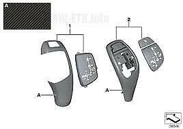 NEW GENUINE BMW M PERFORMANCE GEAR SELECTOR TRIM RHD 61312250702 - Image 2